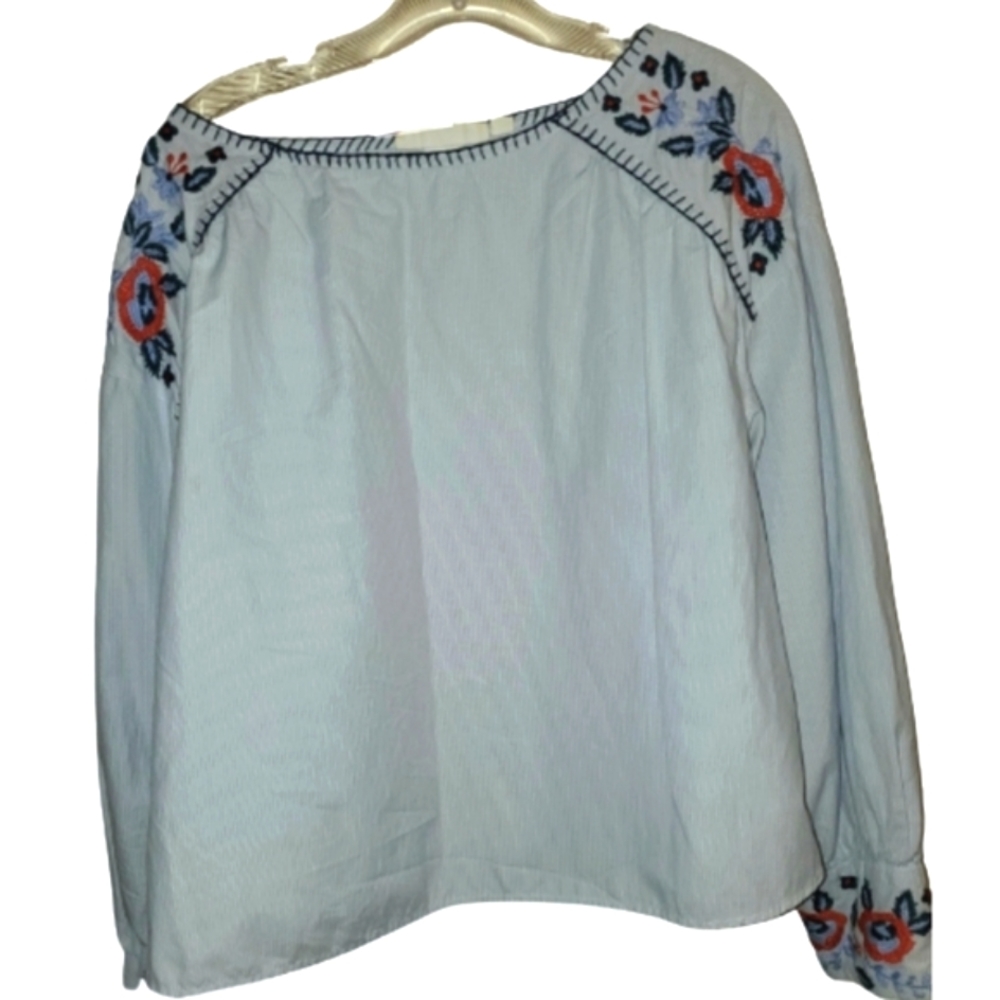 [14] H&M - Label Of Graded Goods - Embroidered Cotton Top